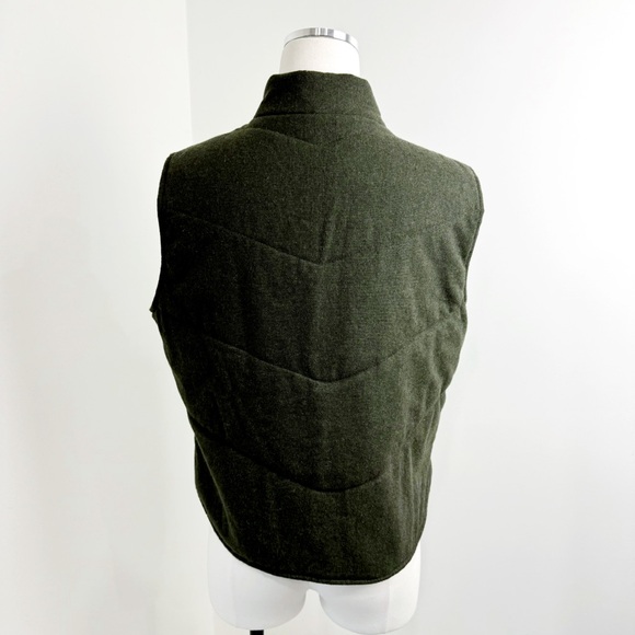 Vintage - Gap - Green Wool Zip Up Vest - Pockets - Women’s M/L - Picture 3 of 11
